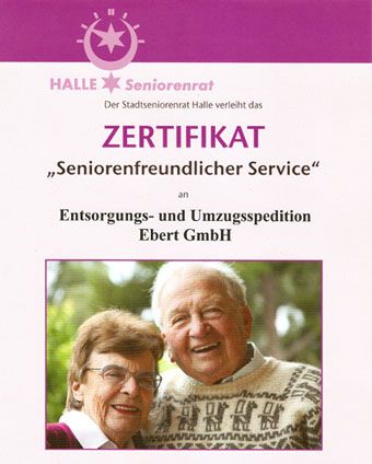Zertifikat Seniorenfreundlicher Service
